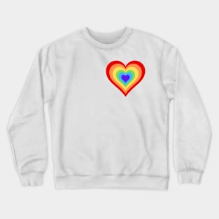 Pride Collection - Pride Flag (Heart) Crewneck Sweatshirt